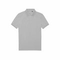 The B&C Collection's BA265 is a short-sleeved gray polo shirt featuring a classic collar and a three-button placket.