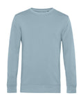 The Sweatshirts product features a plain, long-sleeve crew-neck design in light blue with ribbed cuffs and hem, shown on a white background. No logos or visible designs are present.