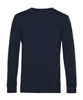 A navy blue, long-sleeved crew neck sweatshirt from Sweatshirts is shown against a white background. The design is plain with no logos, patterns, or embellishments visible.