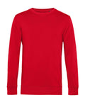 A plain red long-sleeve crew neck sweatshirt from Sweatshirts with ribbed cuffs and hem, shown against a white background.