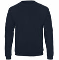 A BA409 black crewneck sweatshirt from B&C Collection set against a white background.
