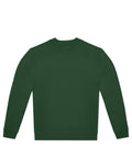 A solid dark green, long-sleeved crew neck sweatshirt from Sweatshirts, shown laid flat on a white background.
