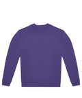 A purple long-sleeve crew-neck sweatshirt from Sweatshirts is laid flat on a white background.