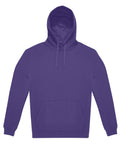 A purple Hoodies sweatshirt with a hood, drawstrings, and a front kangaroo pocket is displayed flat on a white background.
