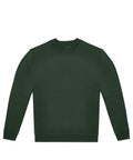 A plain dark green long-sleeve crew-neck sweatshirt from Sweatshirts is laid flat on a white background, featuring no visible logos, patterns or designs.