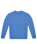 A solid medium blue, long-sleeved crew neck sweatshirt from Sweatshirts, displayed flat on a white background.