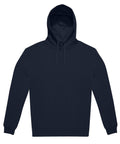 A plain dark-coloured hoodie with long sleeves, drawstrings, and a front kangaroo pocket is displayed on a white background. The hoodie features no visible logos or designs.