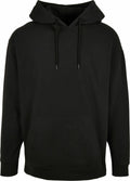 BB006 from Build Your Brand Basic, featuring a front pocket and drawstring hood, set against a white background.