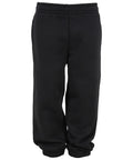 Black joggers with an elasticated waistband and ankle cuffs, shown against a white background.