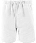 Shorts: Plain light grey, soft fabric, elasticated waistband with drawstring, no visible logos or patterns.