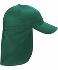 Beechfield BC11B, a side-view of a green cap featuring a neck flap.