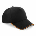 Beechfield's BC25C features a black design with an orange trim along the edge of the brim.