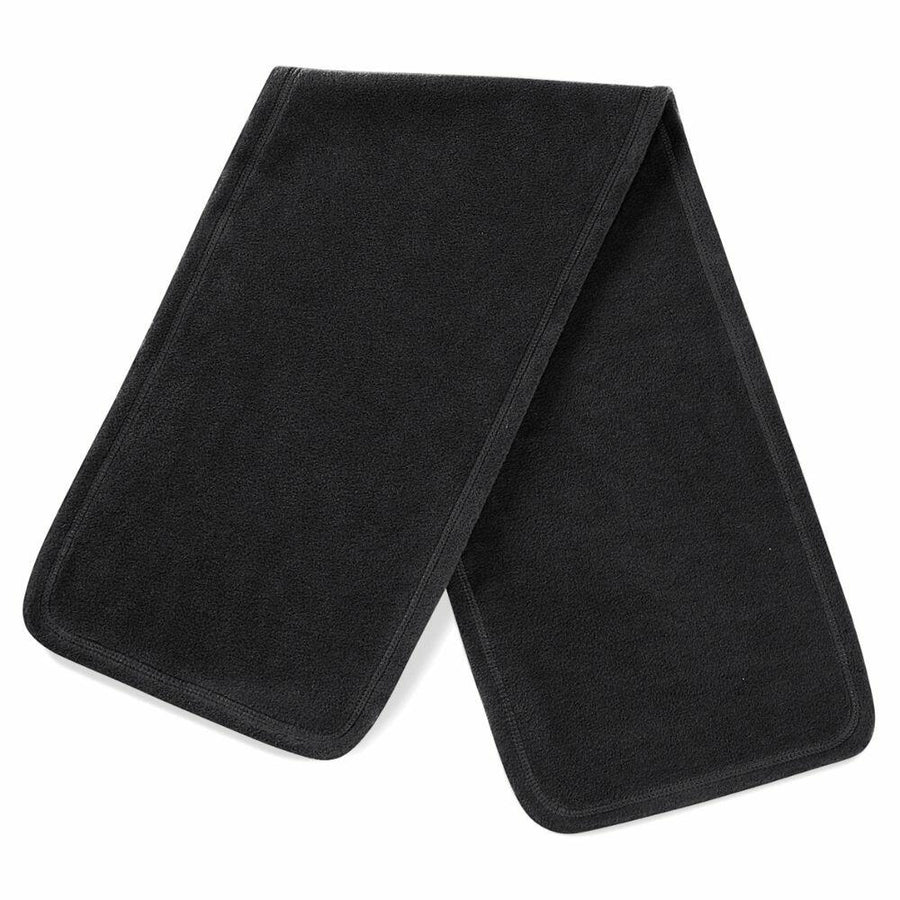 The BC290, a black towel from Beechfield, neatly folded on a white background.