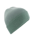 A light green Beanies hat with a wide folded cuff, displayed on a white background.
