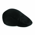 The Beechfield BC626, a black flat cap featuring a smooth texture, is shown against a white background.