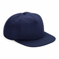 Against a white background sits Beechfield's BC64N, a clean and new navy blue baseball cap featuring a flat brim, without any visible logos or designs.