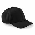 Beechfield's BC651 is a black baseball cap featuring a curved brim and a six-panel design.
