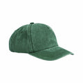 A Beechfield BC657 green baseball cap with a curved brim and visible stitching, displayed against a plain white background.