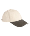 Caps: Beige baseball cap with a curved dark grey peak and adjustable back strap, displayed on a white background.