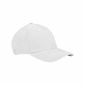 The Beechfield BC820 is a plain white baseball cap featuring a curved brim, set against a white background.