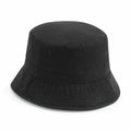 Beechfield BC84R, a black bucket hat featuring a wide brim and stitched detailing.