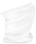 The BC915 neck gaiter from Beechfield is displayed against a plain white background. The soft fabric is folded to highlight its versatility, suggesting several uses like a face covering or neck warmer.