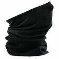 The Beechfield BC920 is a black fleece neck warmer featuring a folded, asymmetrical design.
