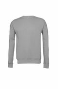 Bella + Canvas BE045, a gray crew-neck sweatshirt with long sleeves, featured on a white background.