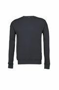 The Bella + Canvas BE045 is a plain dark green sweatshirt featuring long sleeves and a classic crew neck, depicted against a white background.