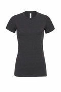 Bella + Canvas BE046 plain dark gray short-sleeve T-shirt displayed on a white background.