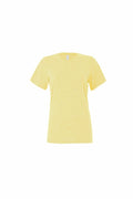 A plain yellow T-shirt from Bella + Canvas, model BE046, displayed on a white background, showing the front view.