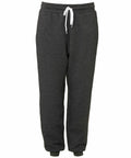 Introducing the Bella + Canvas BE126, a stylish pair of dark gray sweatpants featuring a classic white drawstring.