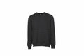 The BE133 by Bella + Canvas is a black long-sleeve crewneck sweatshirt displayed against a white background.