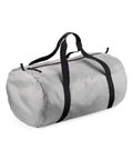 The Bagbase BG150, featuring a grey body with black handles and a black zipper, is shown against a white background.