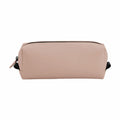 Product Information: The BG329 by Bagbase is a beige rectangular pouch featuring a zippered closure and small black handles on each side.