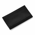 Bagbase BG485 black rectangular pouch featuring a fold-over flap and Velcro closure.