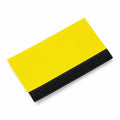 The BG485 from Bagbase is a squeegee tool with a rectangular shape, featuring a bright yellow upper section and a black lower edge for enhanced gripping or handling.