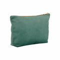 A Bagbase BG714 jade zippered pouch crafted from smooth fabric, shown against a white background.