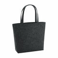 The Bagbase BG721 is a dark gray felt tote bag featuring two handles, displayed against a white background.
