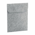 A Bagbase BG727 felt laptop sleeve in gray with a flap closure.
