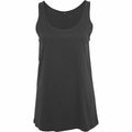 A plain black sleeveless BY019 tank top from Build Your Brand, displayed on a white background.