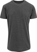 A simple, dark gray short-sleeve T-shirt from Build Your Brand, model BY028.