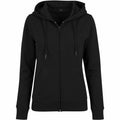 BY069 zip-up hoodie by Build Your Brand, featuring drawstrings and front pockets, displayed against a white background.