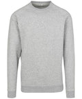 The BY094 sweatshirt by Build Your Brand is a plain gray, long-sleeve crewneck.