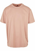 The BY102 T-shirt by Build Your Brand in a subtle light pink shade set against a clean white background.