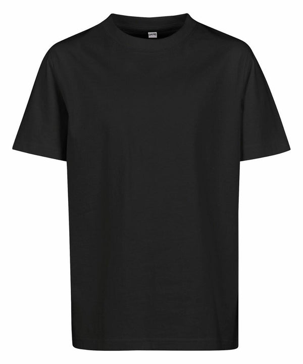 Plain black short-sleeve t-shirt with a round neckline, displayed on a white background. Product Name: BY116, Brand Name: Build Your Brand.