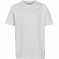 The BY116 from Build Your Brand, a plain white T-shirt with short sleeves and a crew neckline, is displayed against a white background.