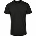 BY123 black T-shirt by Build Your Brand displayed on a white background.