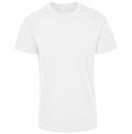 Product Description: BY123 plain white T-shirt by Build Your Brand against a white backdrop.