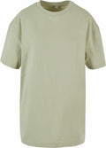 A light green short-sleeve T-shirt from Build Your Brand, model BY149, displayed on a white background.